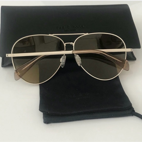 Rag & Bone Aviator Sunglasses main image 6